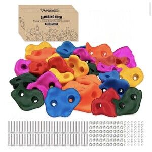 Rock Climbing Holds Climbing Wall Set for Kids or Adults Indoor Outdoor 30 Pcs